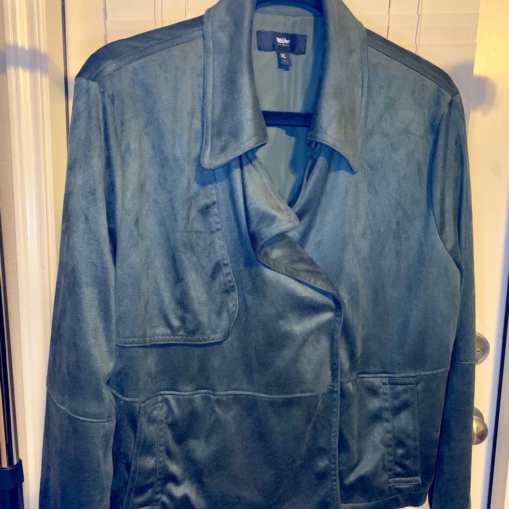 Olive Sueded Moto Jacket